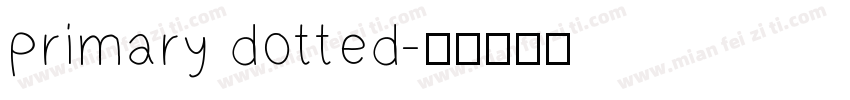 primary dotted字体转换